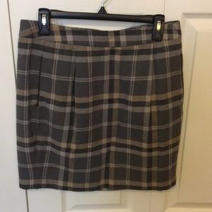 Plaid pencil skirt